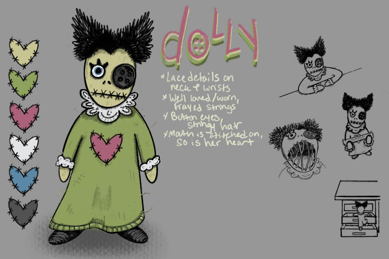 Doll concept art (cr. Stella Barbagiannis)