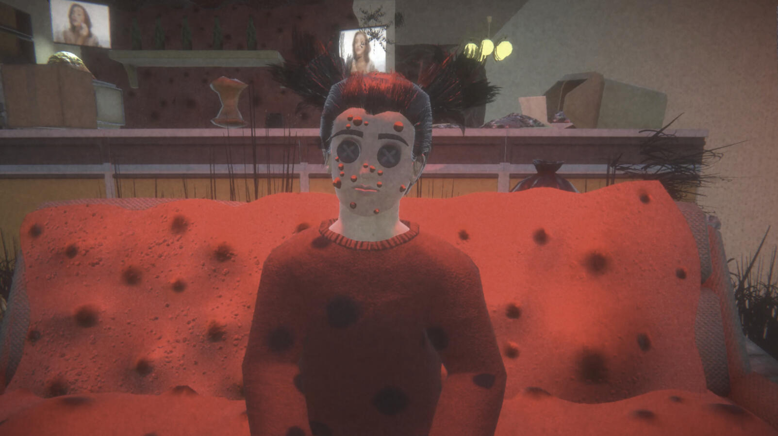 A scene from the second level which deals with teen acne