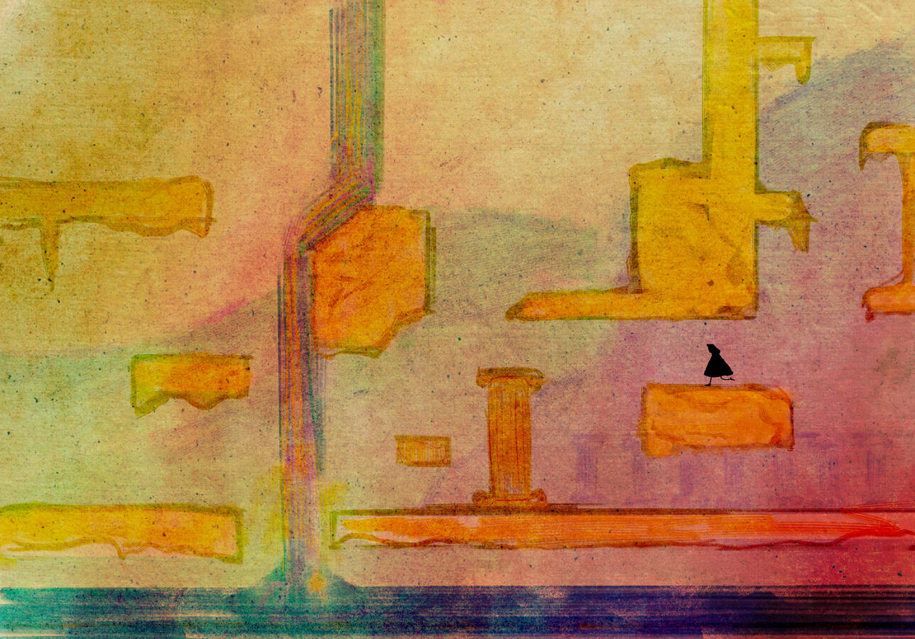 Early concept art of the level design. I wanted the environment to feel like Greek ruins.